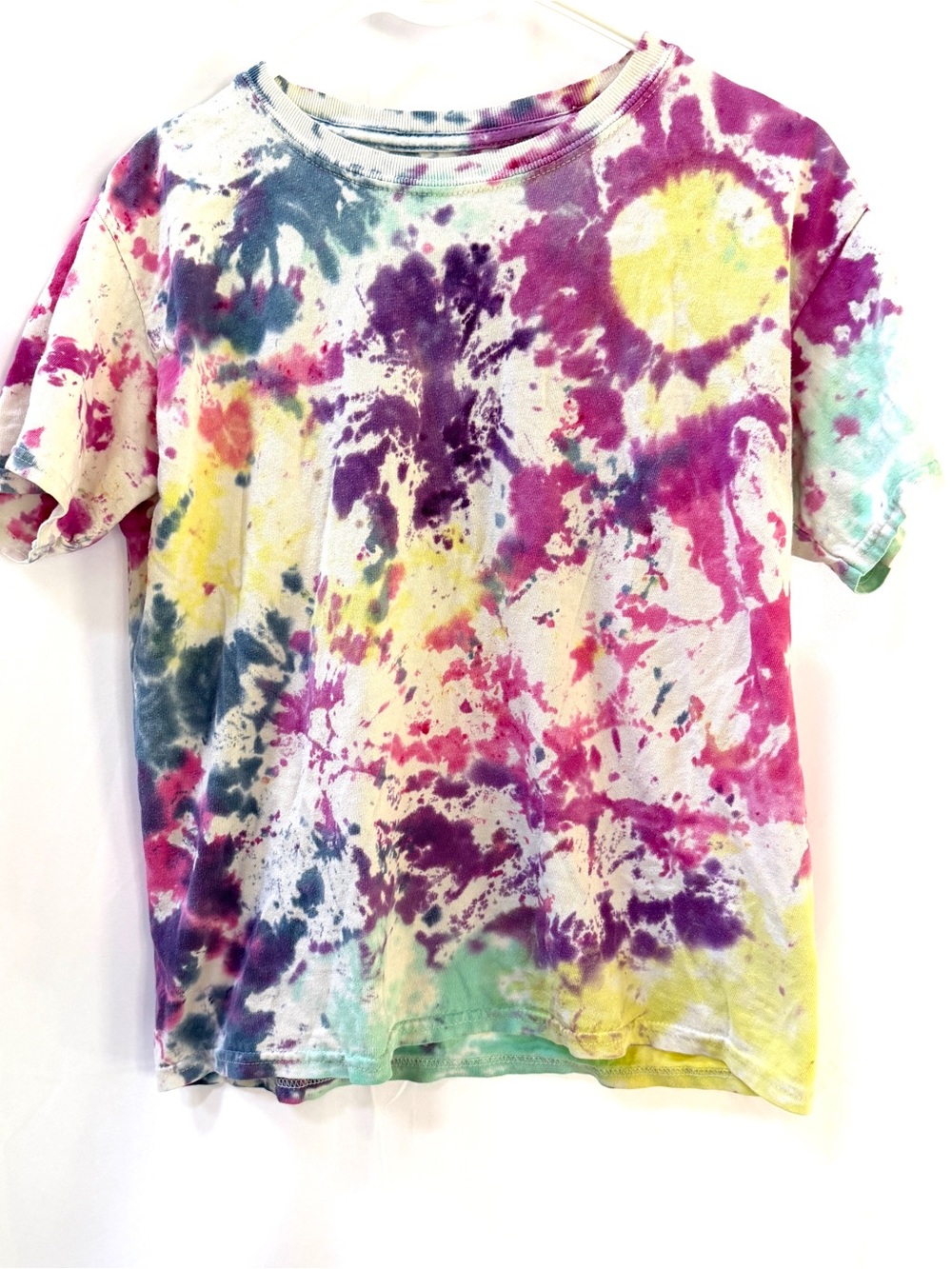 Tye-Die Tee, Multicolor, Youth Size L, Women’s M